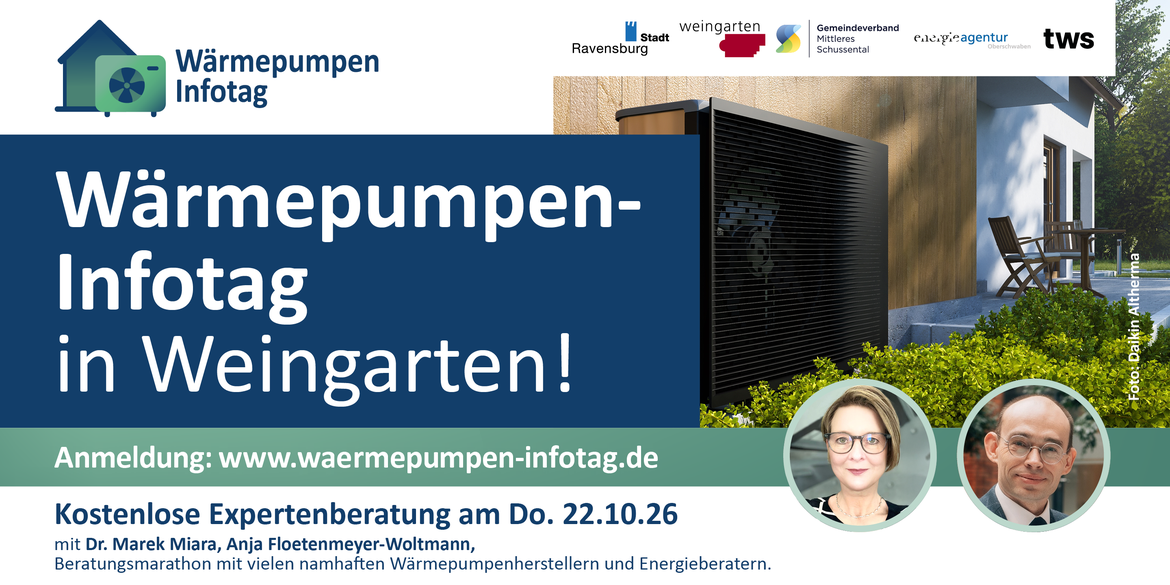 Wärmepumpen-Infotag in Weingarten